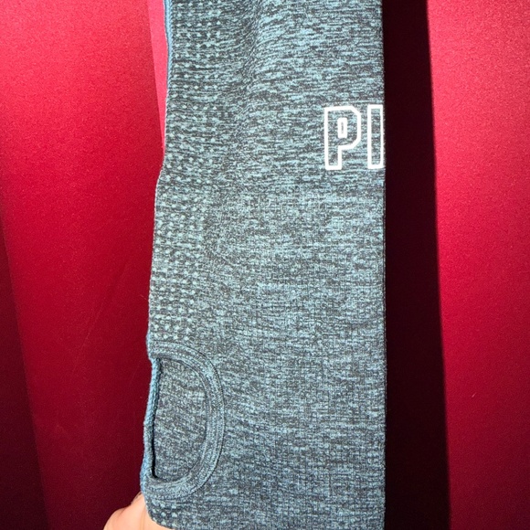 Pink active crop top long sleeve - Picture 3 of 3